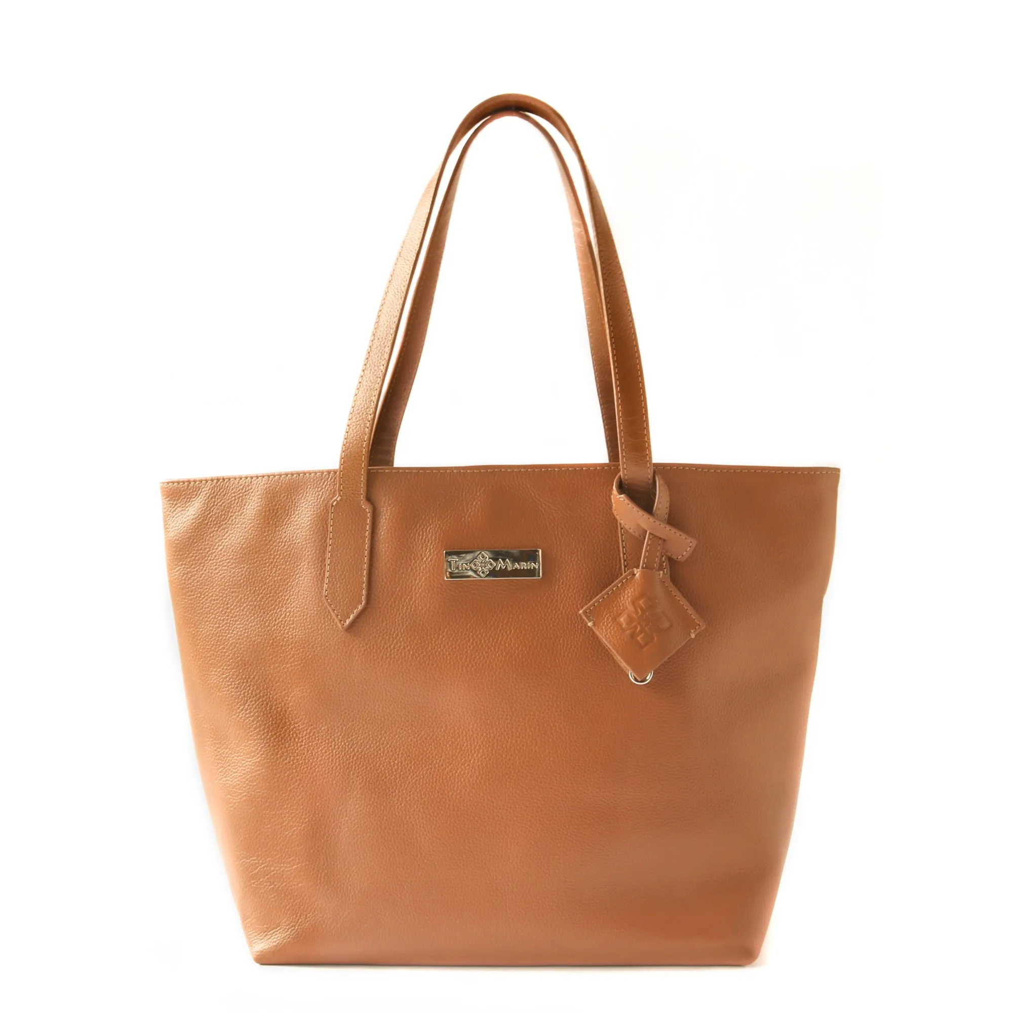 Martina Leather Tote - Tan