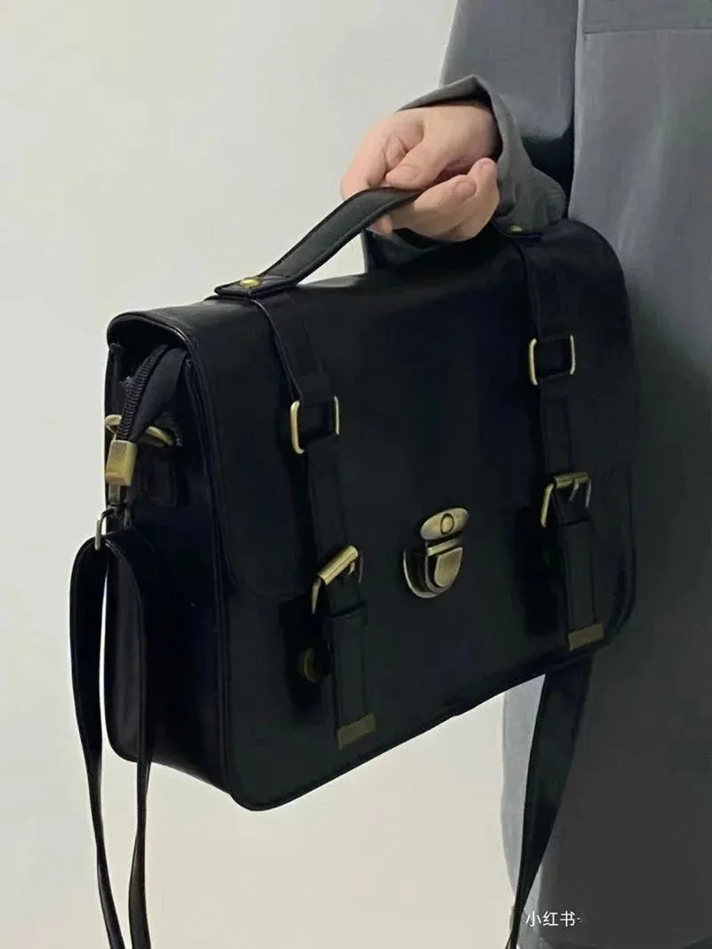 MAYTRENDS  -  Women's Handbags Trend  Vintage Postman Leather Girls Shoulder Bag  Female Casual Tote Y2K Ladies Handbag Retro Bags Women