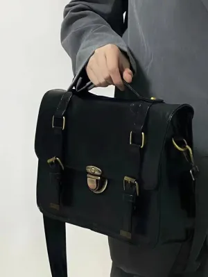 MAYTRENDS  -  Women's Handbags Trend  Vintage Postman Leather Girls Shoulder Bag  Female Casual Tote Y2K Ladies Handbag Retro Bags Women