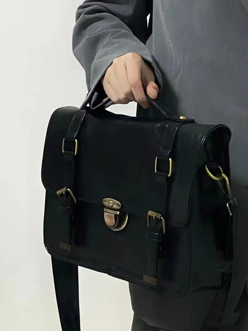 MAYTRENDS  -  Women's Handbags Trend  Vintage Postman Leather Girls Shoulder Bag  Female Casual Tote Y2K Ladies Handbag Retro Bags Women