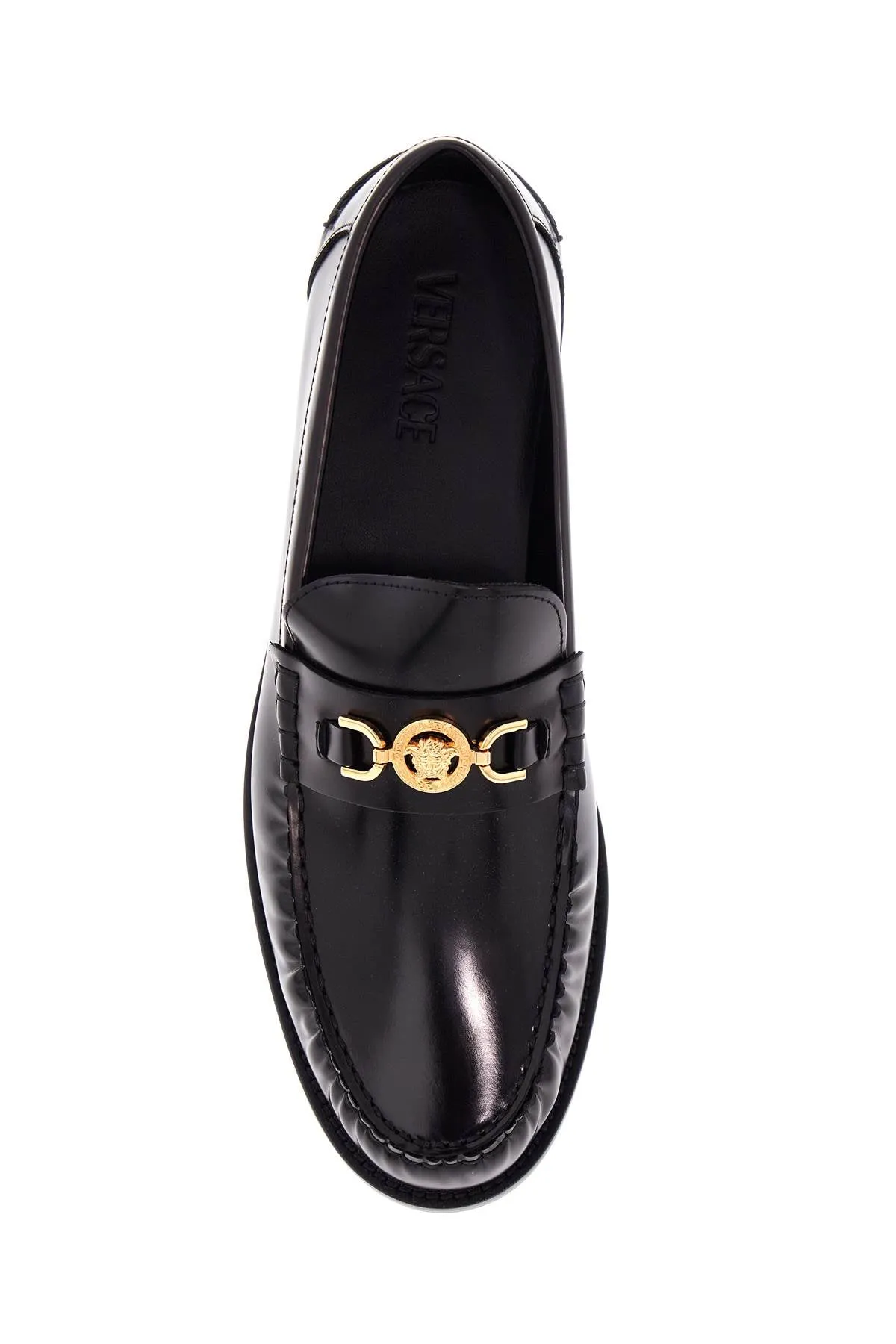 medusa '95 loafers 1013592 1A09912 BLACK-VERSACE GOLD