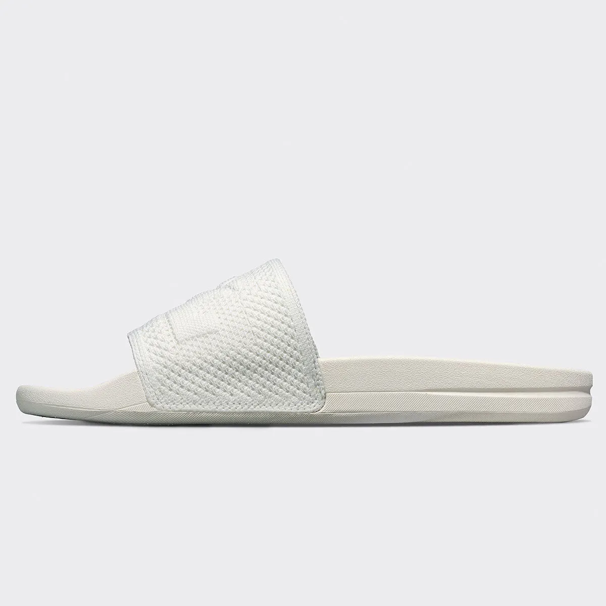 Men's Big Logo TechLoom Slide Ivory / Great Green