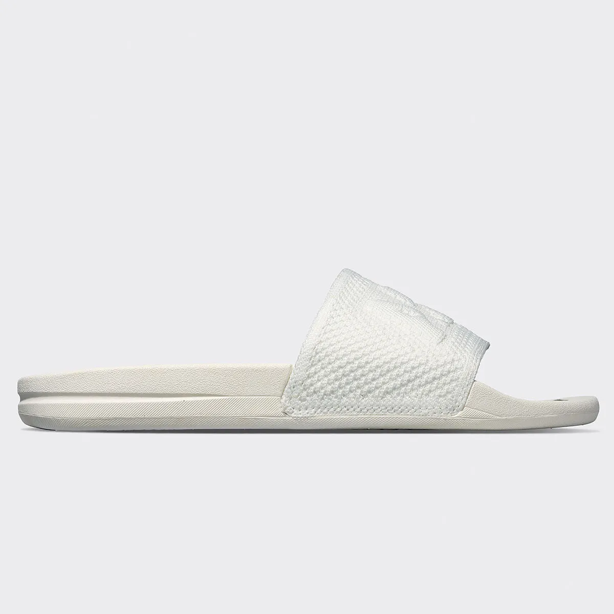 Men's Big Logo TechLoom Slide Ivory / Great Green
