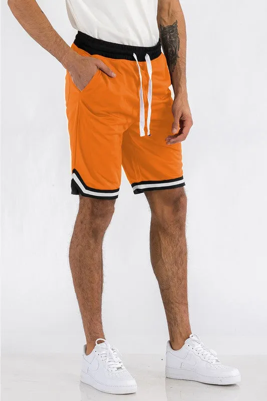 Men's Yellow Athletic Basketball Sports Shorts