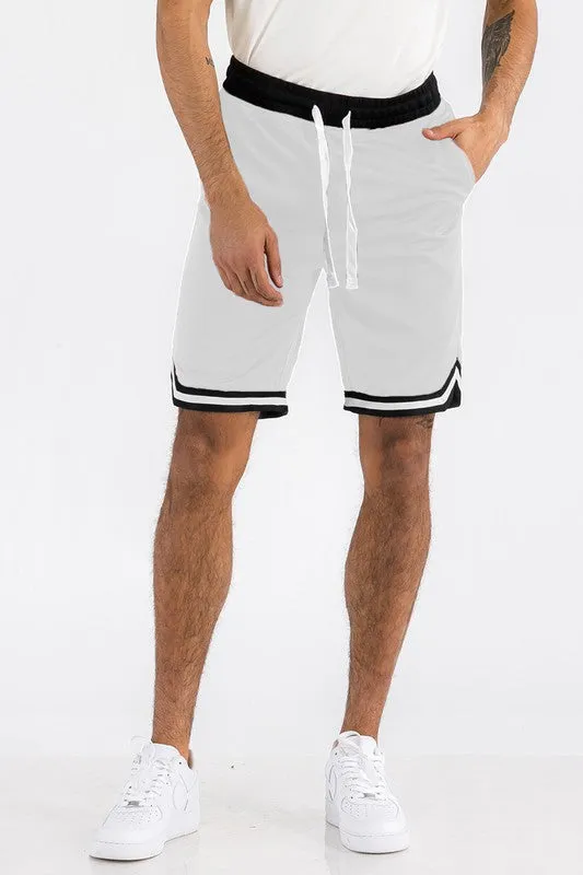 Men's Yellow Athletic Basketball Sports Shorts