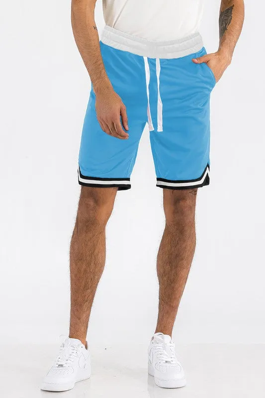 Men's Yellow Athletic Basketball Sports Shorts