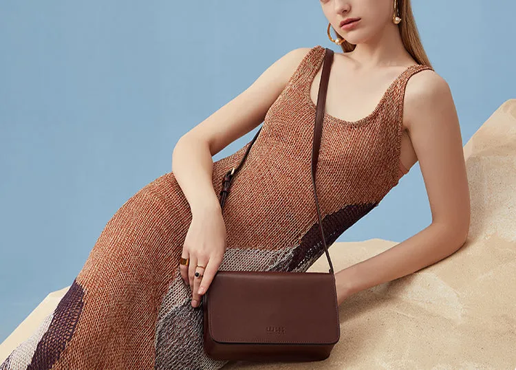 Minimalist Leather Women Satchel Bag Leather Crossbody Bags for Women