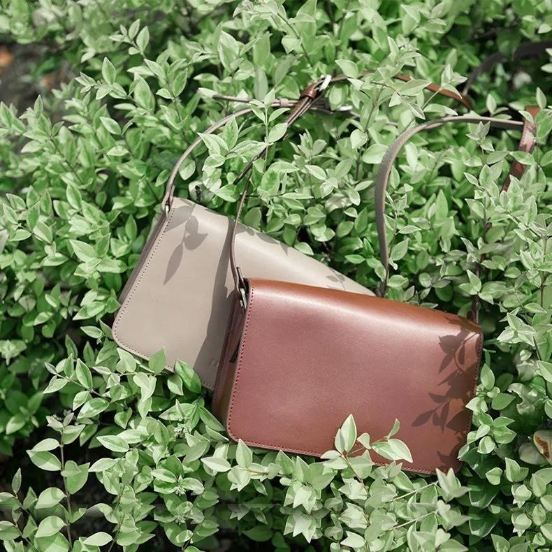 Minimalist Leather Women Satchel Bag Leather Crossbody Bags for Women