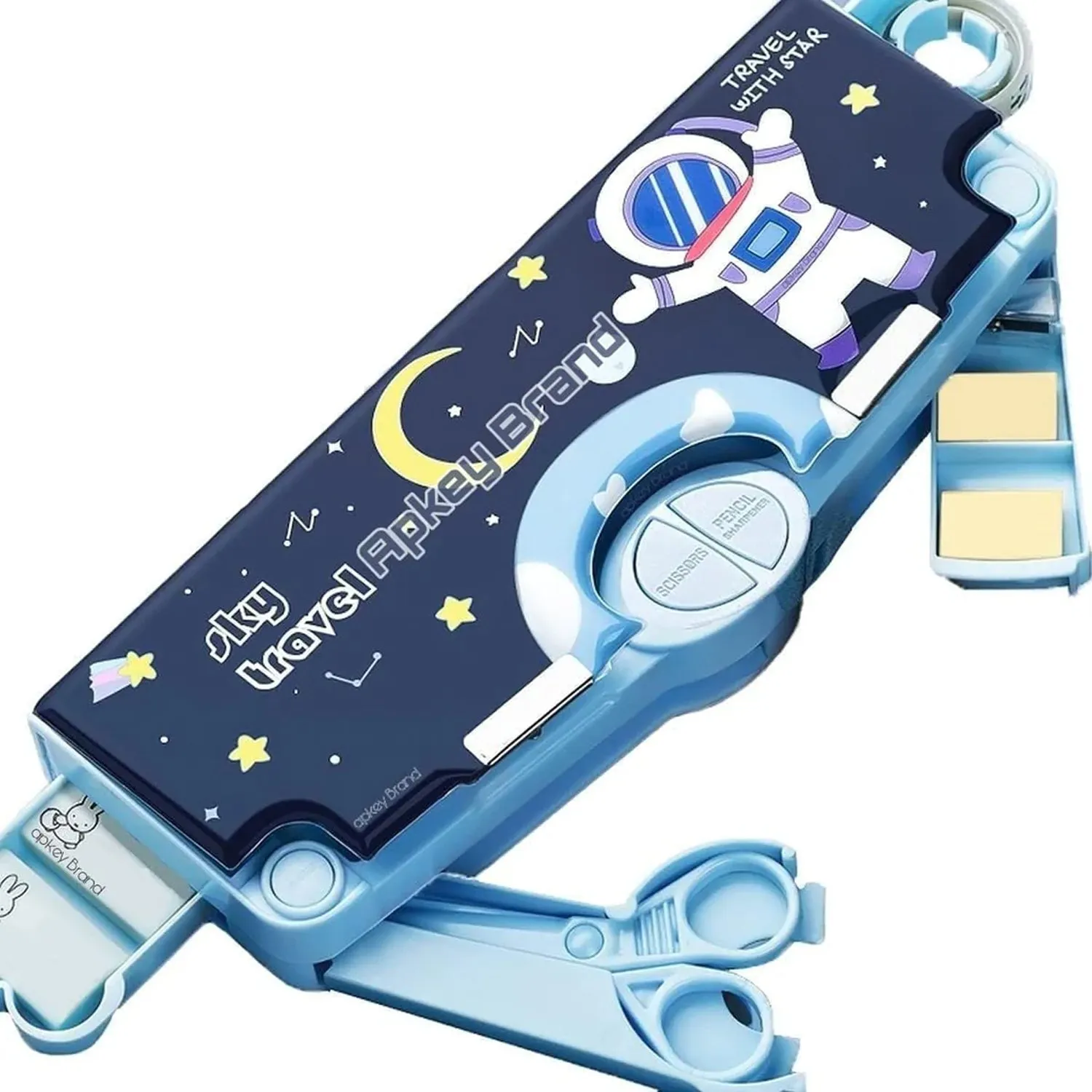 Multifunctional Pencil Box Space Theme Kids Pencil Box