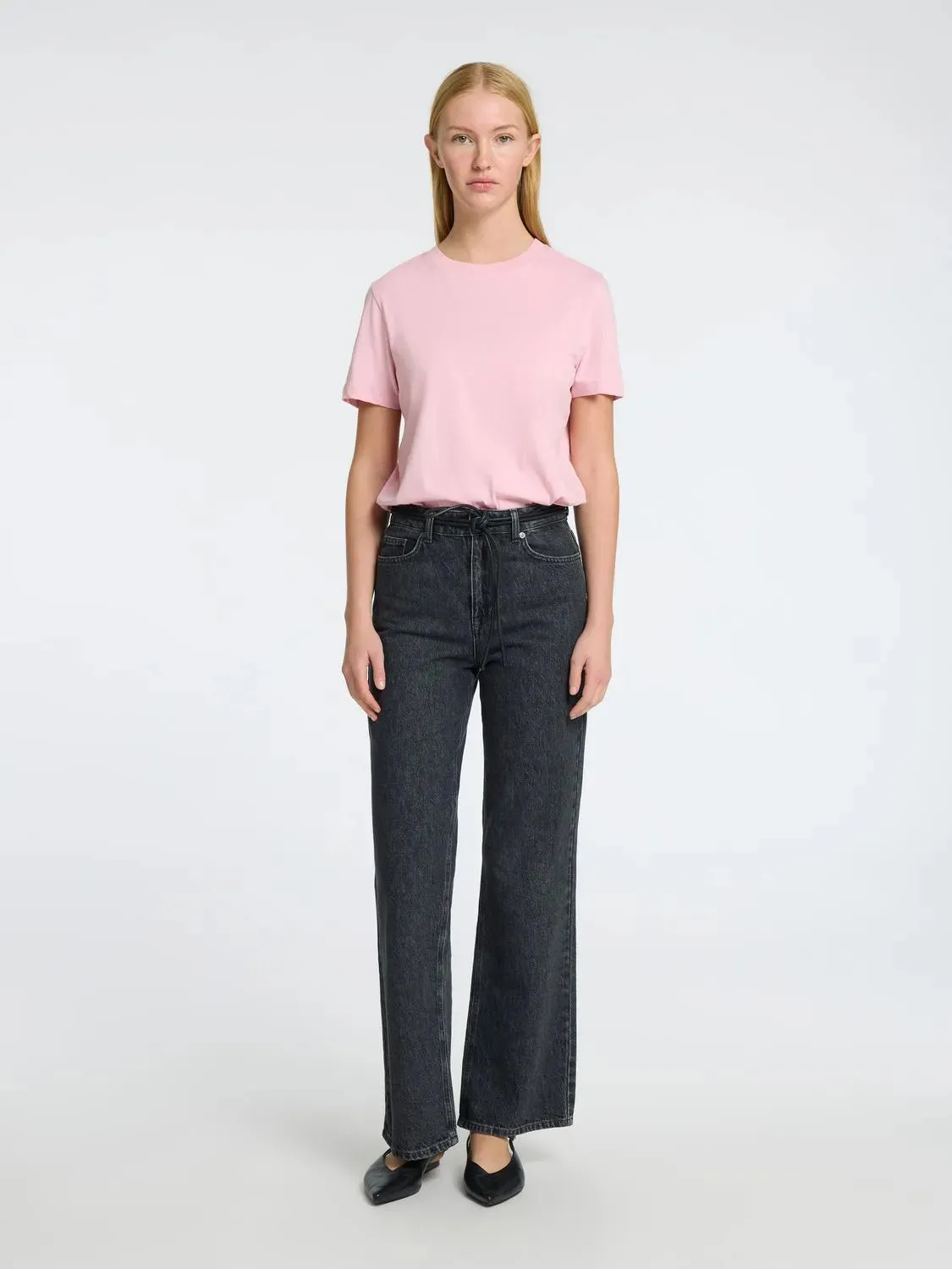 Myessential Ss O-Neck Tee Noos - Bleached Mauve