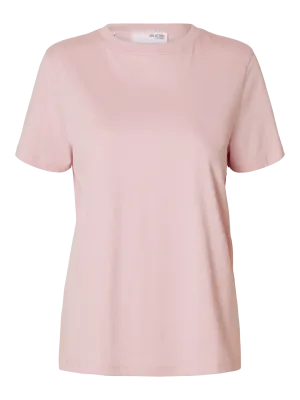 Myessential Ss O-Neck Tee Noos - Bleached Mauve
