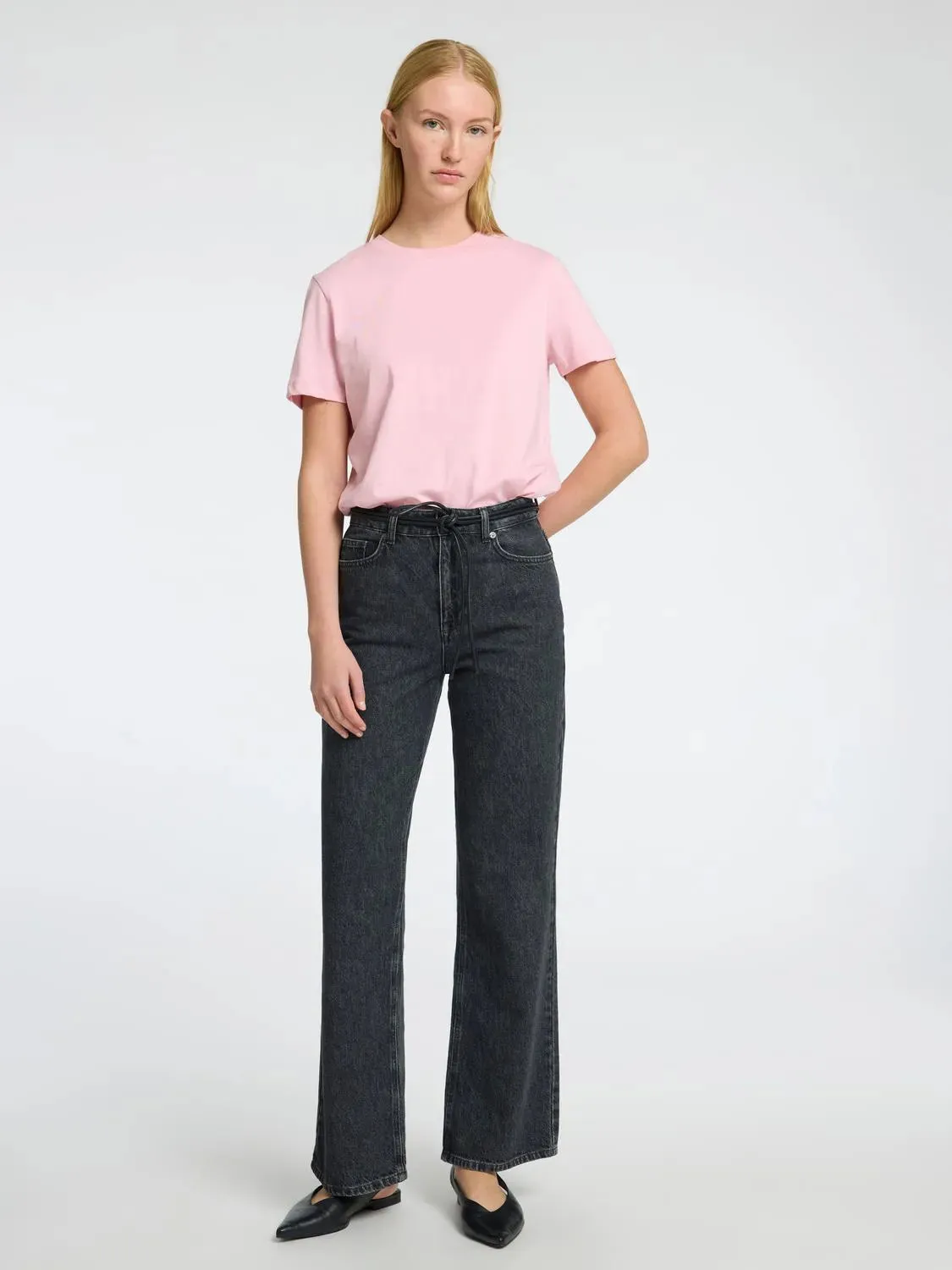 Myessential Ss O-Neck Tee Noos - Bleached Mauve