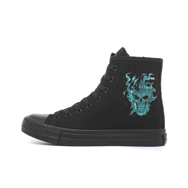 Nanccy Flat Bottom Fashionable High Top Shoes