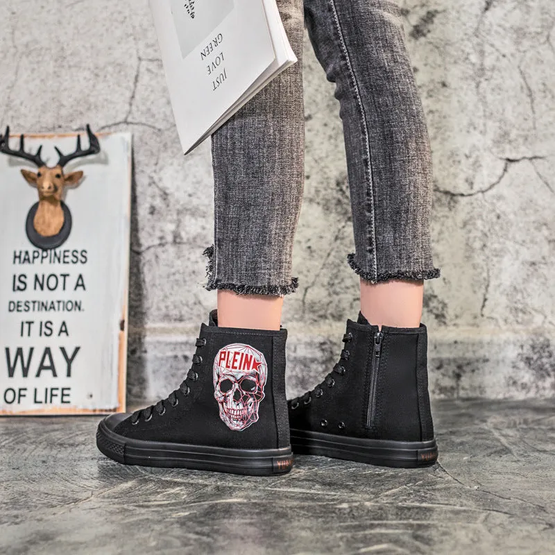 Nanccy Flat Bottom Fashionable High Top Shoes