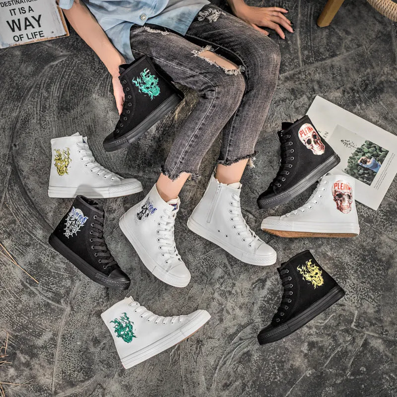 Nanccy Flat Bottom Fashionable High Top Shoes