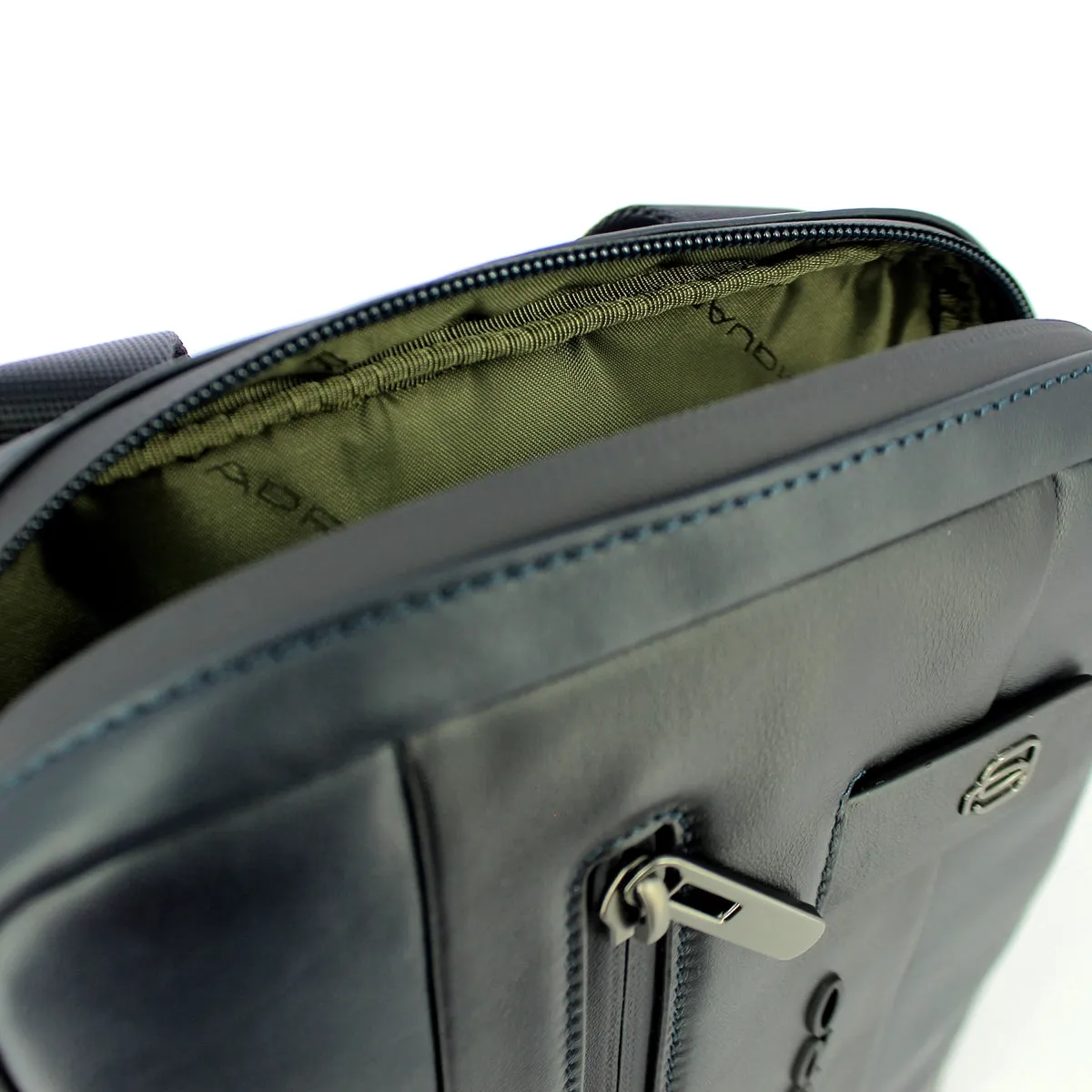 Piquadro - Organised leather crossbody Urban - CA1816UB00 - BLU