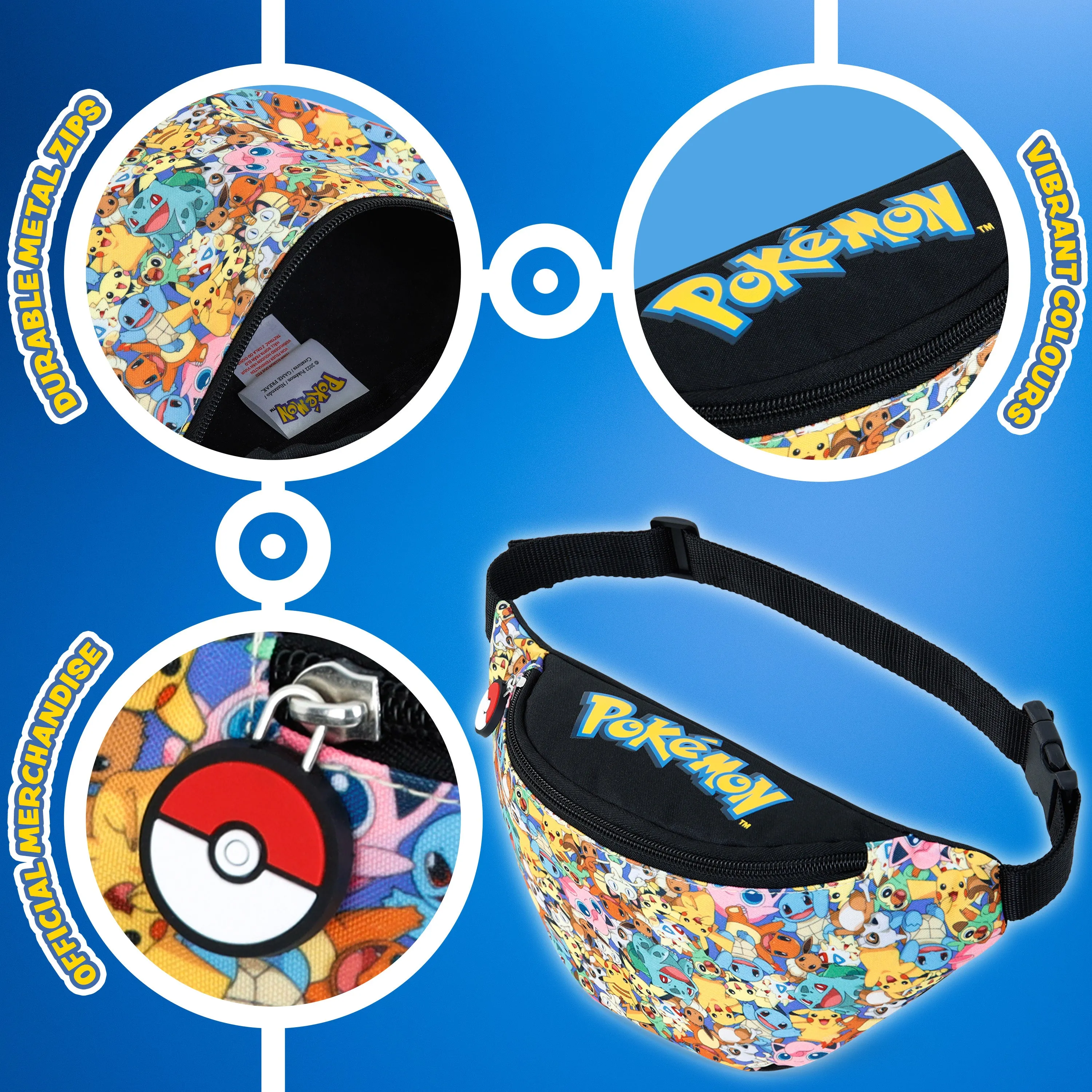 Pokemon Bum Bag for Boys and Girls