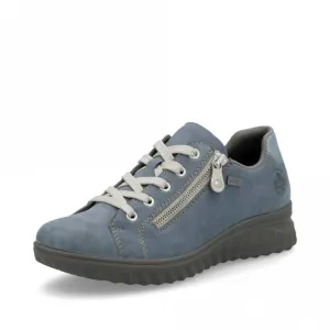 Rieker 59000-10 Ladies RiekerTex Walking shoe Light Blue Jeans