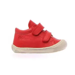 SALE SP24 Naturino Mini Cocoon Velcro Red Plus with Bone Sole