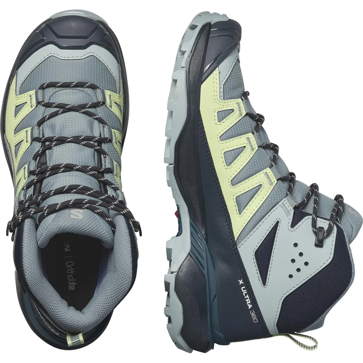 Salomon Women's X Ultra 360 Gore-Tex Mid Trail Boots (Trooper/Carbon/Arona)