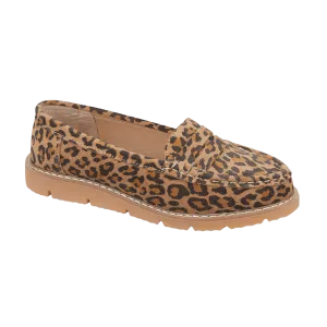 Shore Real Leather Suede Loafer - Leopard