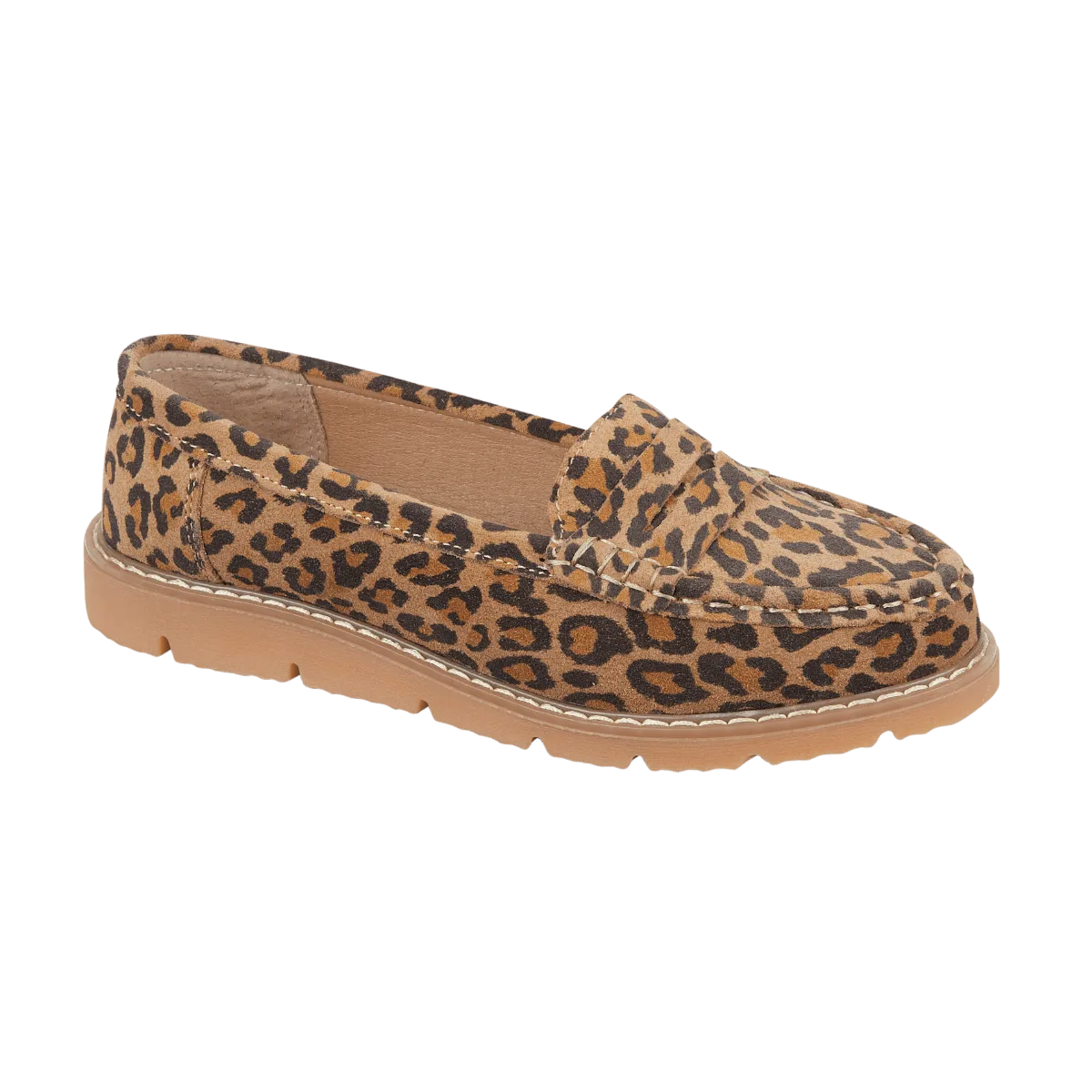 Shore Real Leather Suede Loafer - Leopard