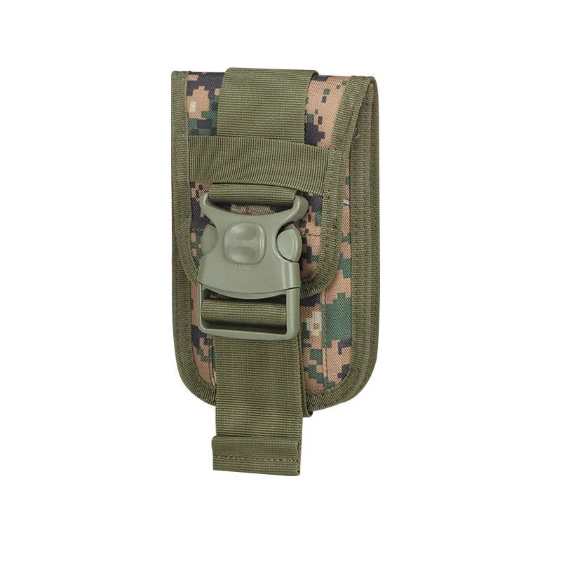 Tactical Molle Phone Holster Outdoor Belt Waist Bag - Multi-Function Travel EDC Pouch & Card Carrier