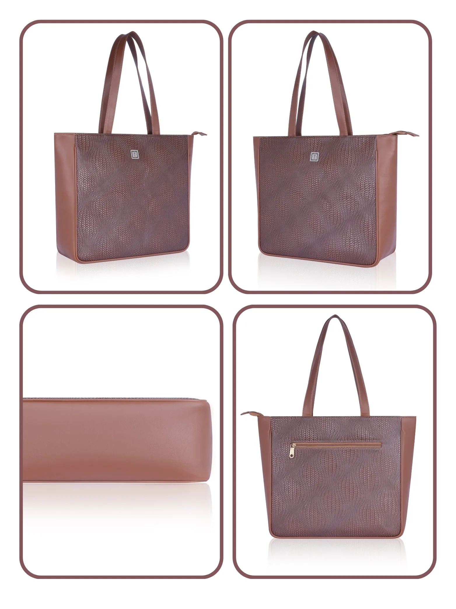 Texas Mirage Designer Big Tote Bag | Stylish & Functional Handcrafted Shoulder Bag for Mothers & Office Use | Premium Vegan Leather