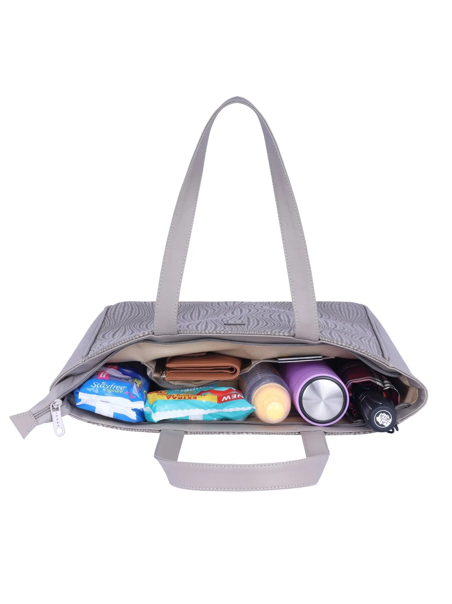 Texas Mirage Designer Big Tote Bag | Stylish & Functional Handcrafted Shoulder Bag for Mothers & Office Use | Premium Vegan Leather