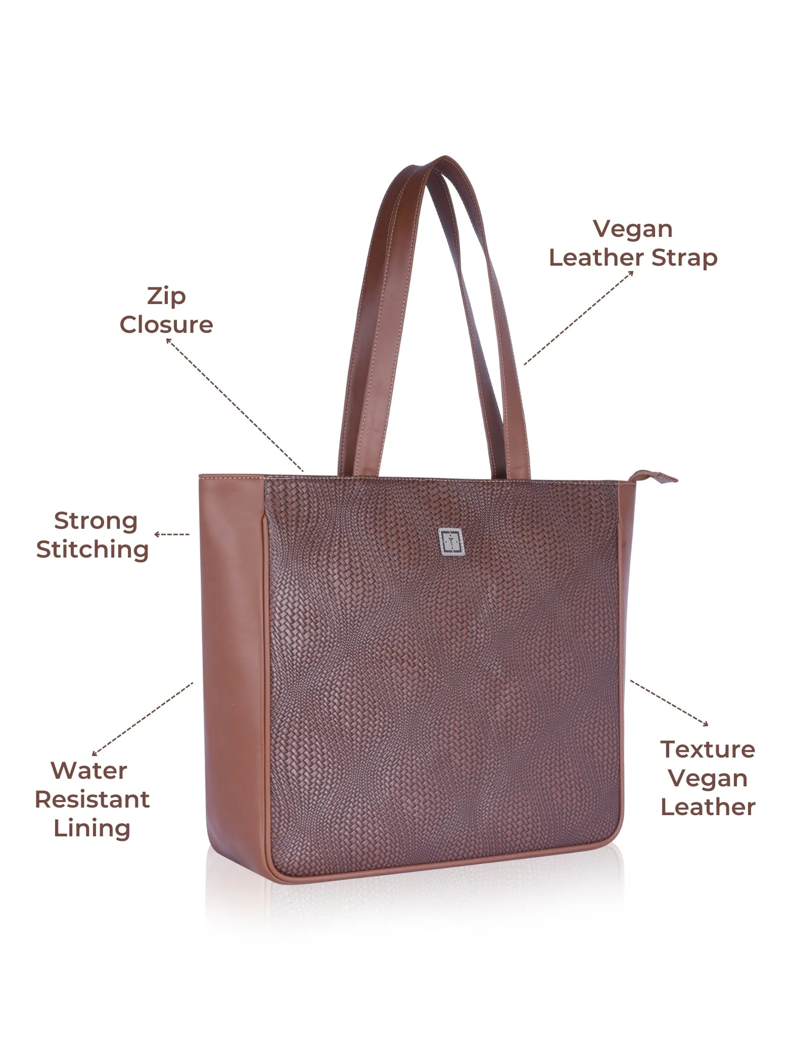 Texas Mirage Designer Big Tote Bag | Stylish & Functional Handcrafted Shoulder Bag for Mothers & Office Use | Premium Vegan Leather