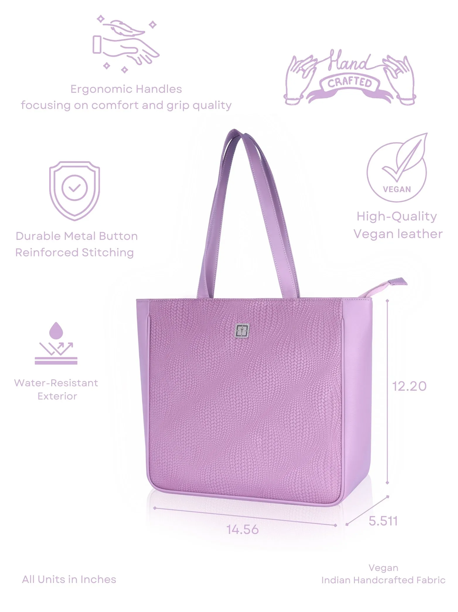 Texas Mirage Designer Big Tote Bag | Stylish & Functional Handcrafted Shoulder Bag for Mothers & Office Use | Premium Vegan Leather