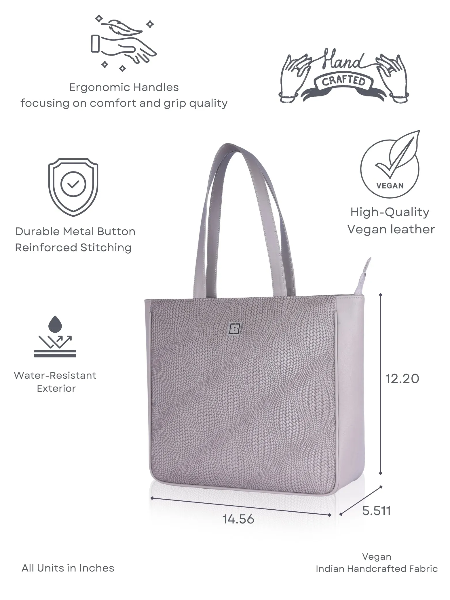 Texas Mirage Designer Big Tote Bag | Stylish & Functional Handcrafted Shoulder Bag for Mothers & Office Use | Premium Vegan Leather