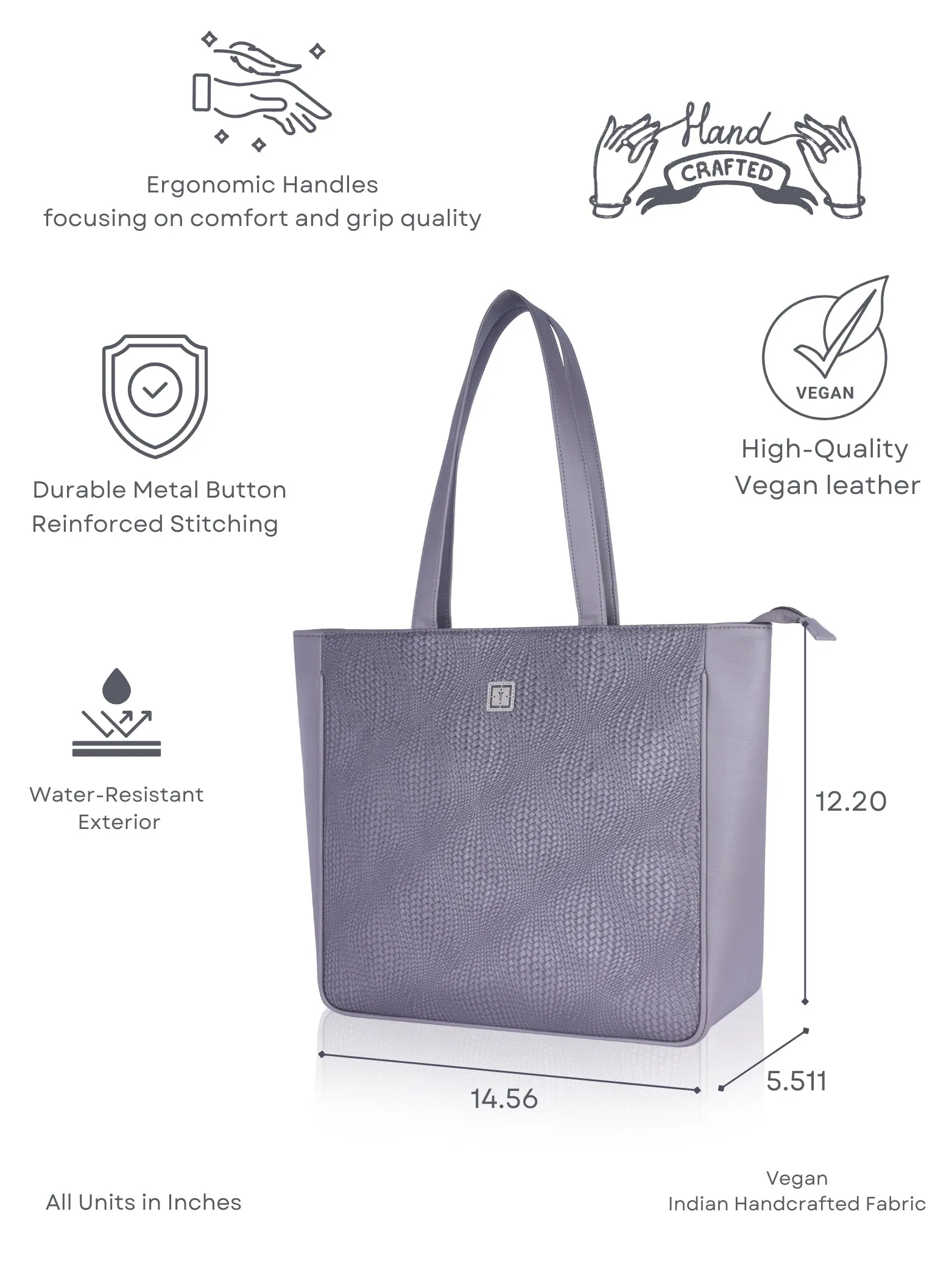 Texas Mirage Designer Big Tote Bag | Stylish & Functional Handcrafted Shoulder Bag for Mothers & Office Use | Premium Vegan Leather
