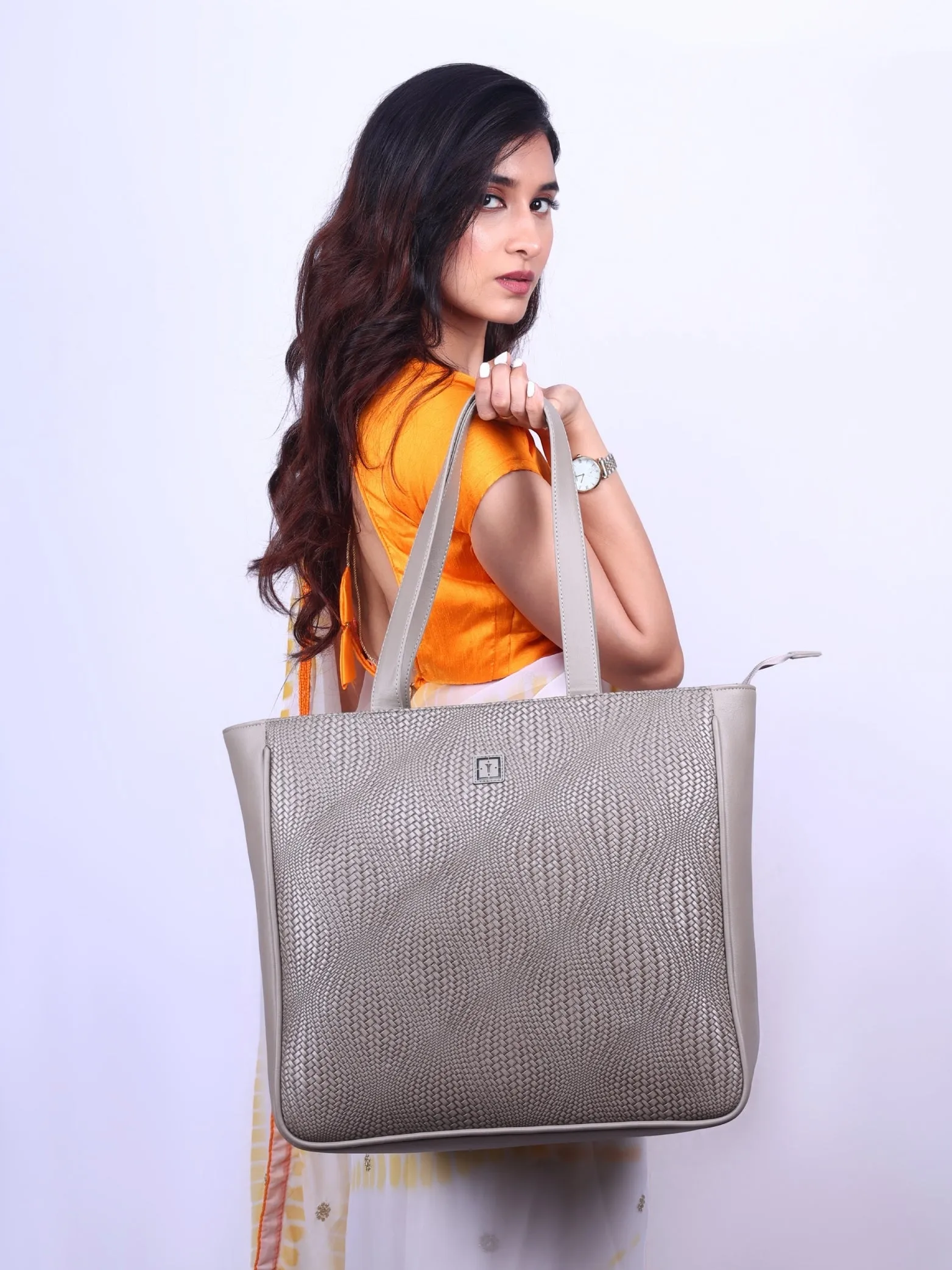 Texas Mirage Designer Big Tote Bag | Stylish & Functional Handcrafted Shoulder Bag for Mothers & Office Use | Premium Vegan Leather