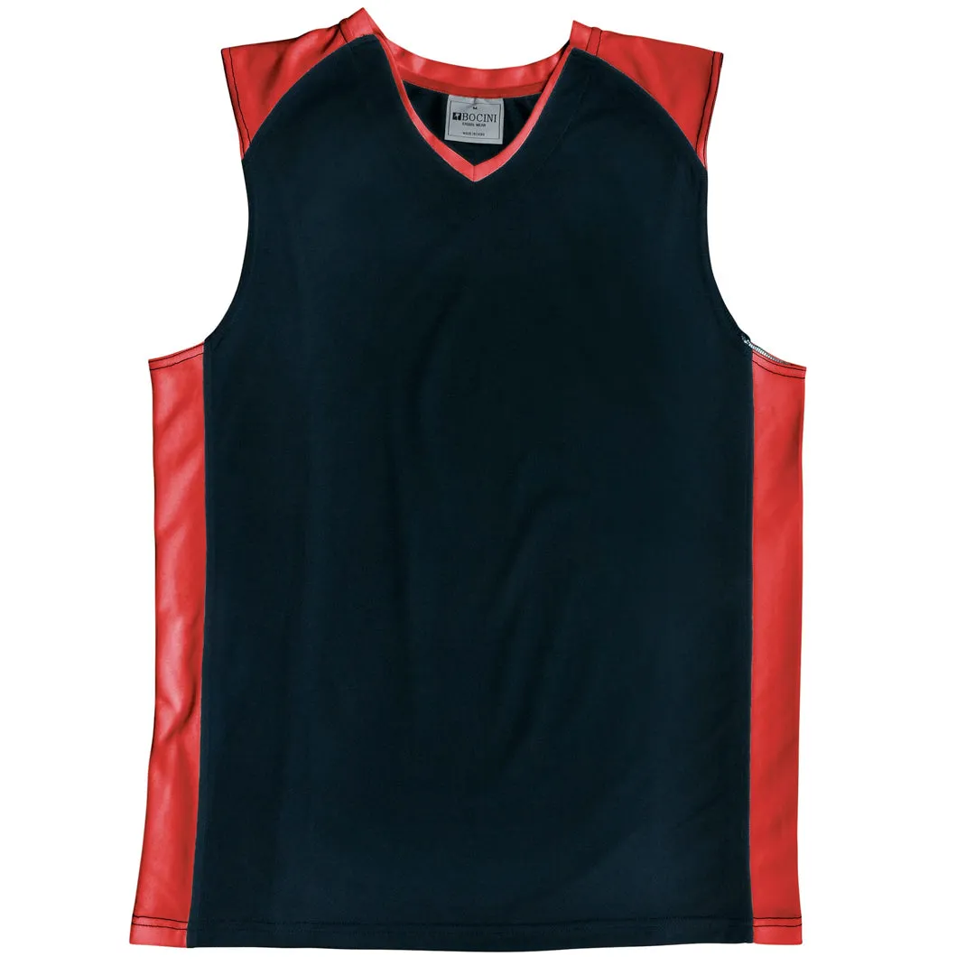 The Contrast Basketball Singlet | Mens