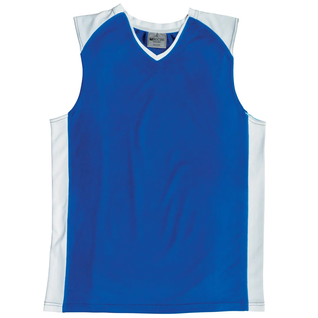 The Contrast Basketball Singlet | Mens