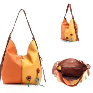 Tote Bag - Orange /Yellow Flowers