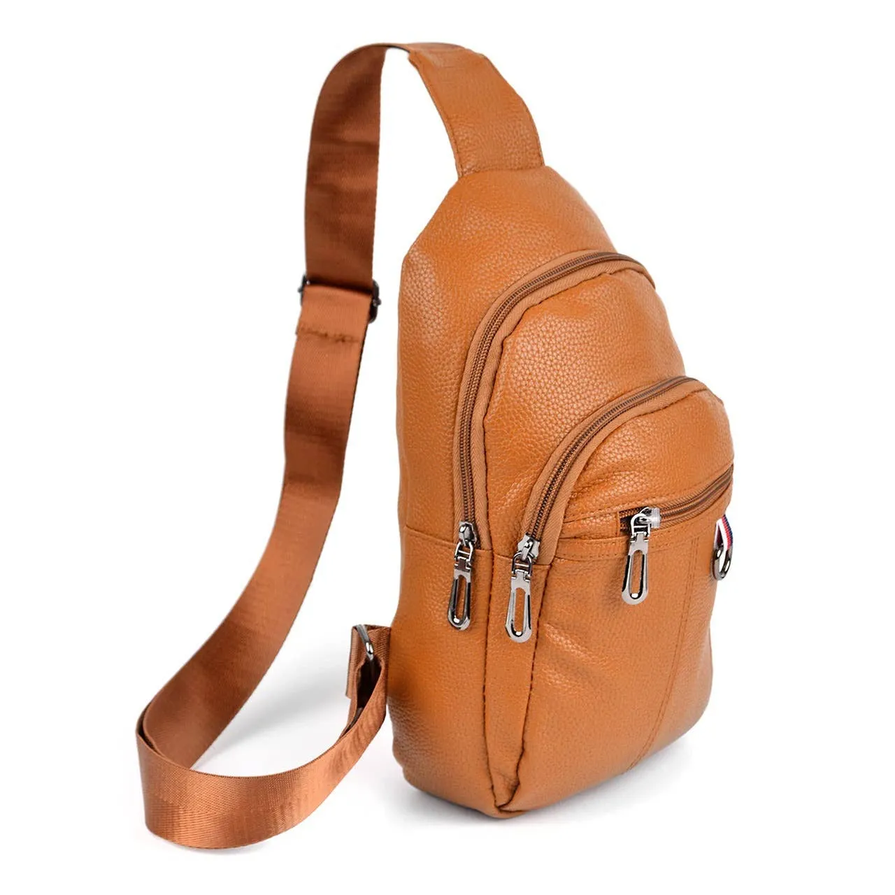 Vegan Leather Crossbody Sling Shoulder Bag