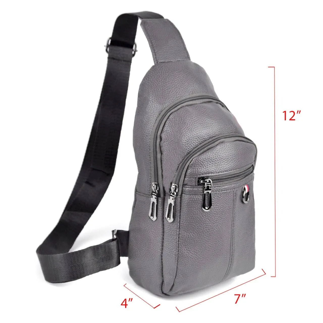 Vegan Leather Crossbody Sling Shoulder Bag