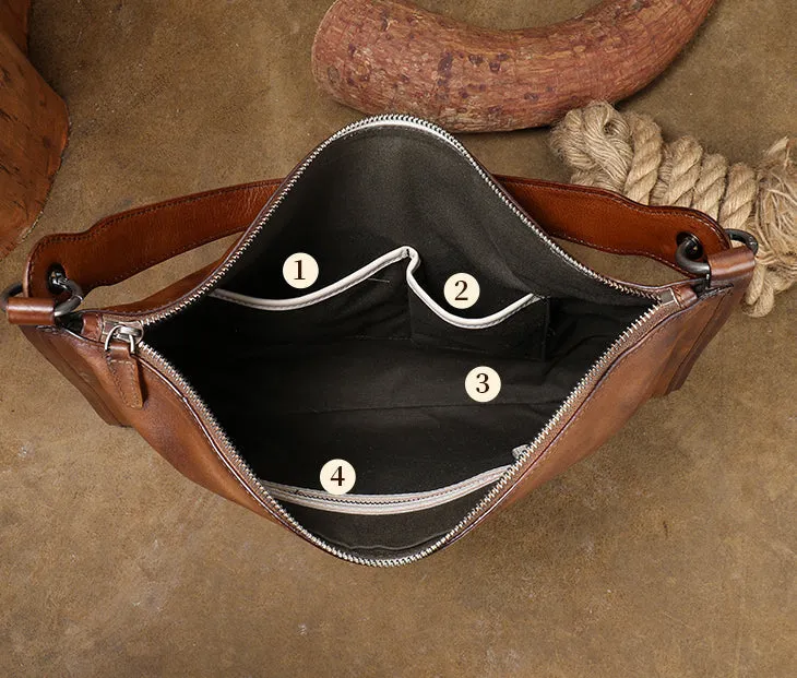 Womens Black Leather Tote Cross Shoulder Bag