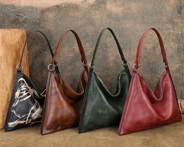 Womens Black Leather Tote Cross Shoulder Bag
