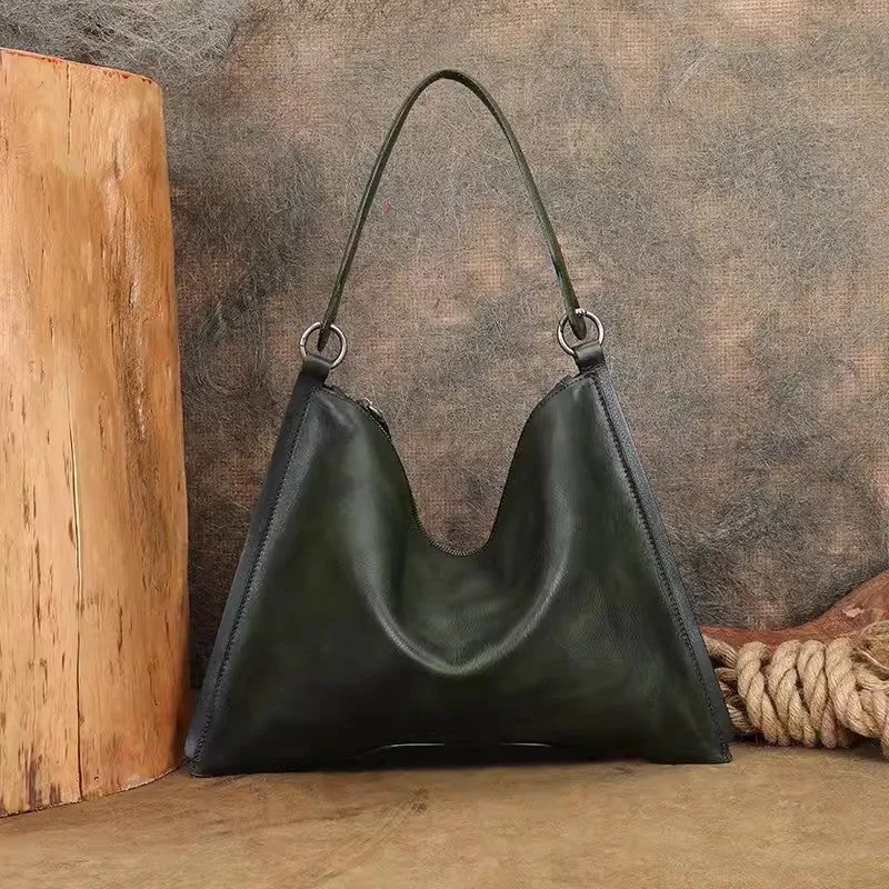 Womens Black Leather Tote Cross Shoulder Bag