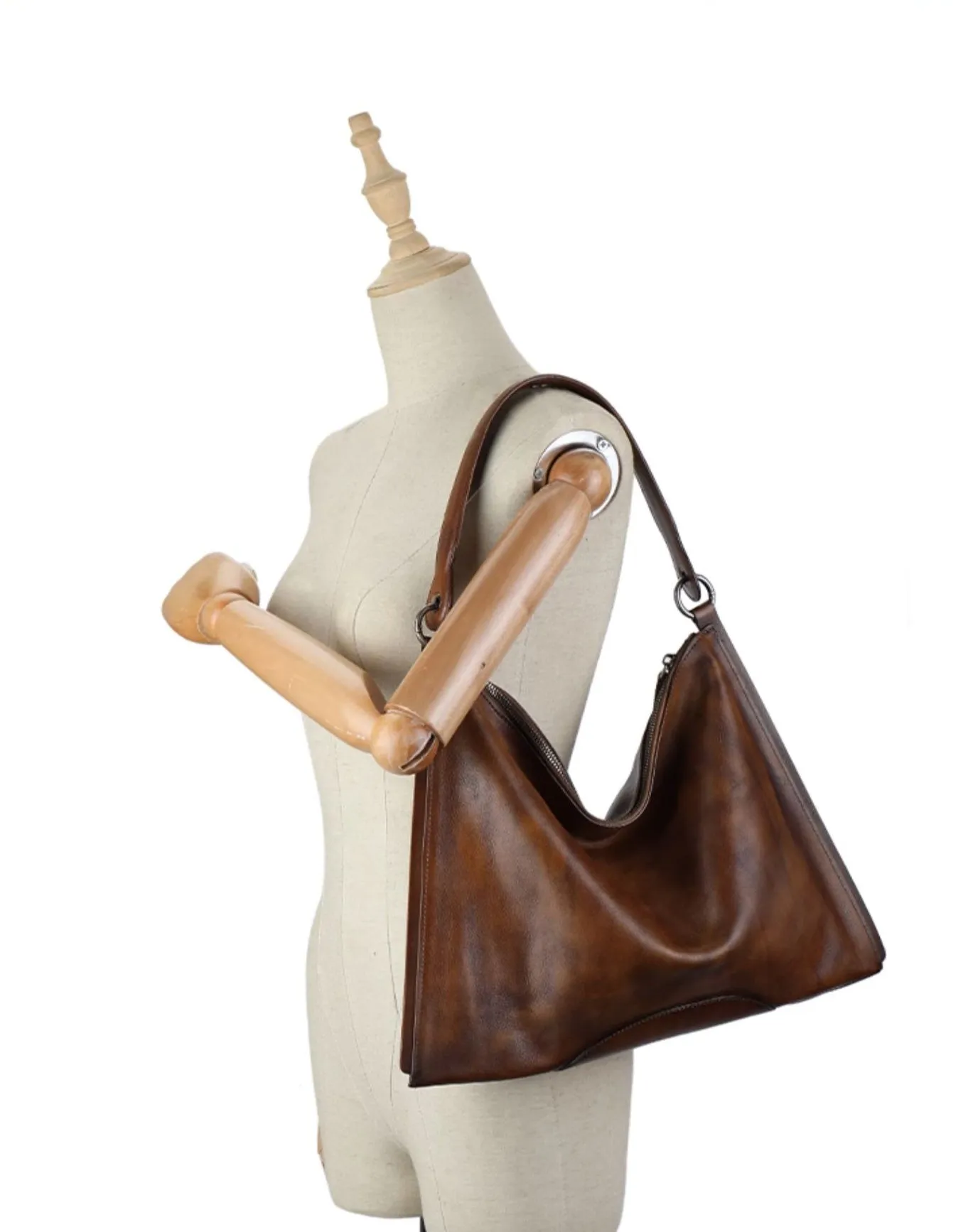 Womens Black Leather Tote Cross Shoulder Bag
