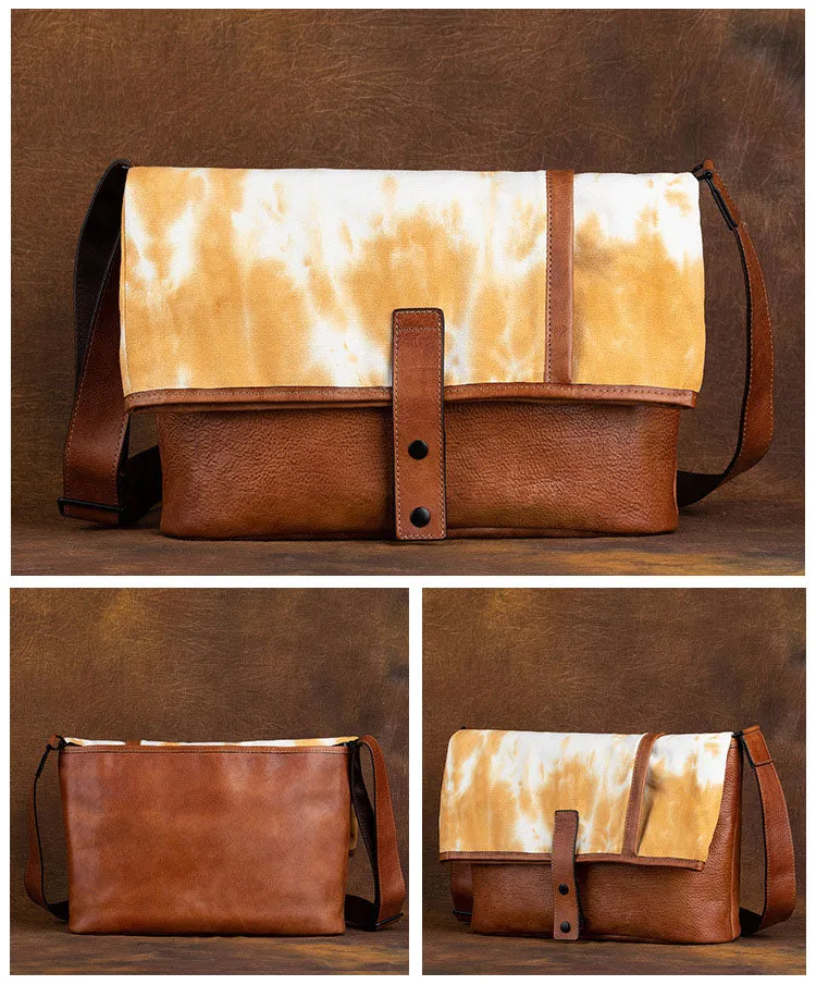 Womens Green Canvas And Leather Crossbody Bag Designer Totes For Women