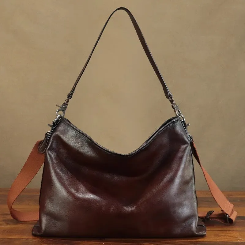 Womens Green Leather Tote Handbags Genuine Leather Handbags For Women