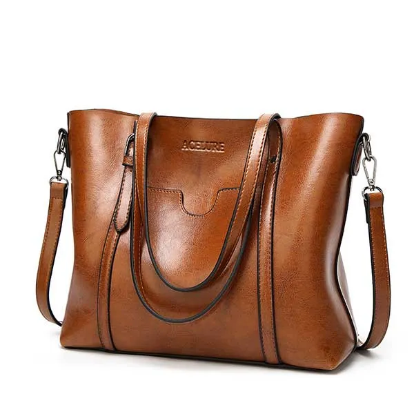Women's Leather Handbag Tote