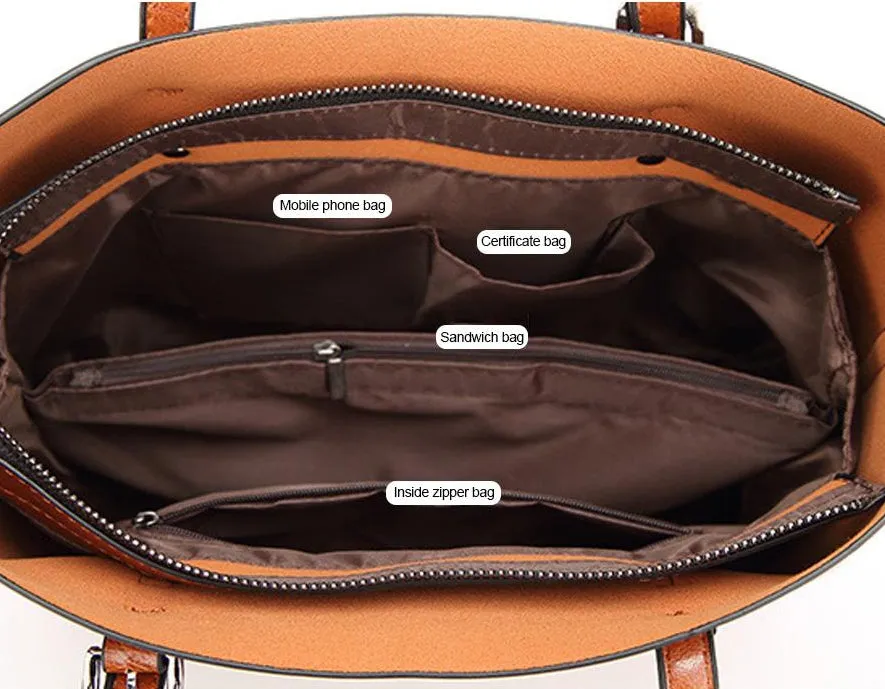 Women's Leather Handbag Tote