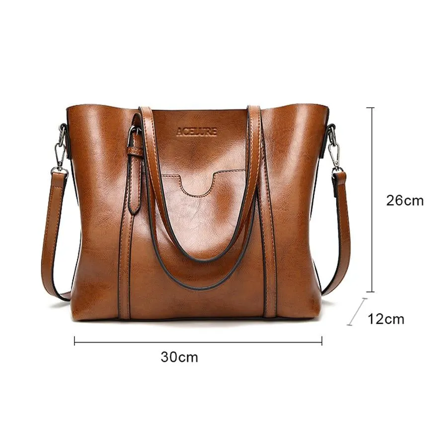 Women's Leather Handbag Tote