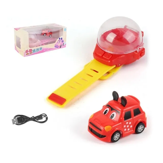 Wrist Strap Mini Wearable RC Car Kids Watch
