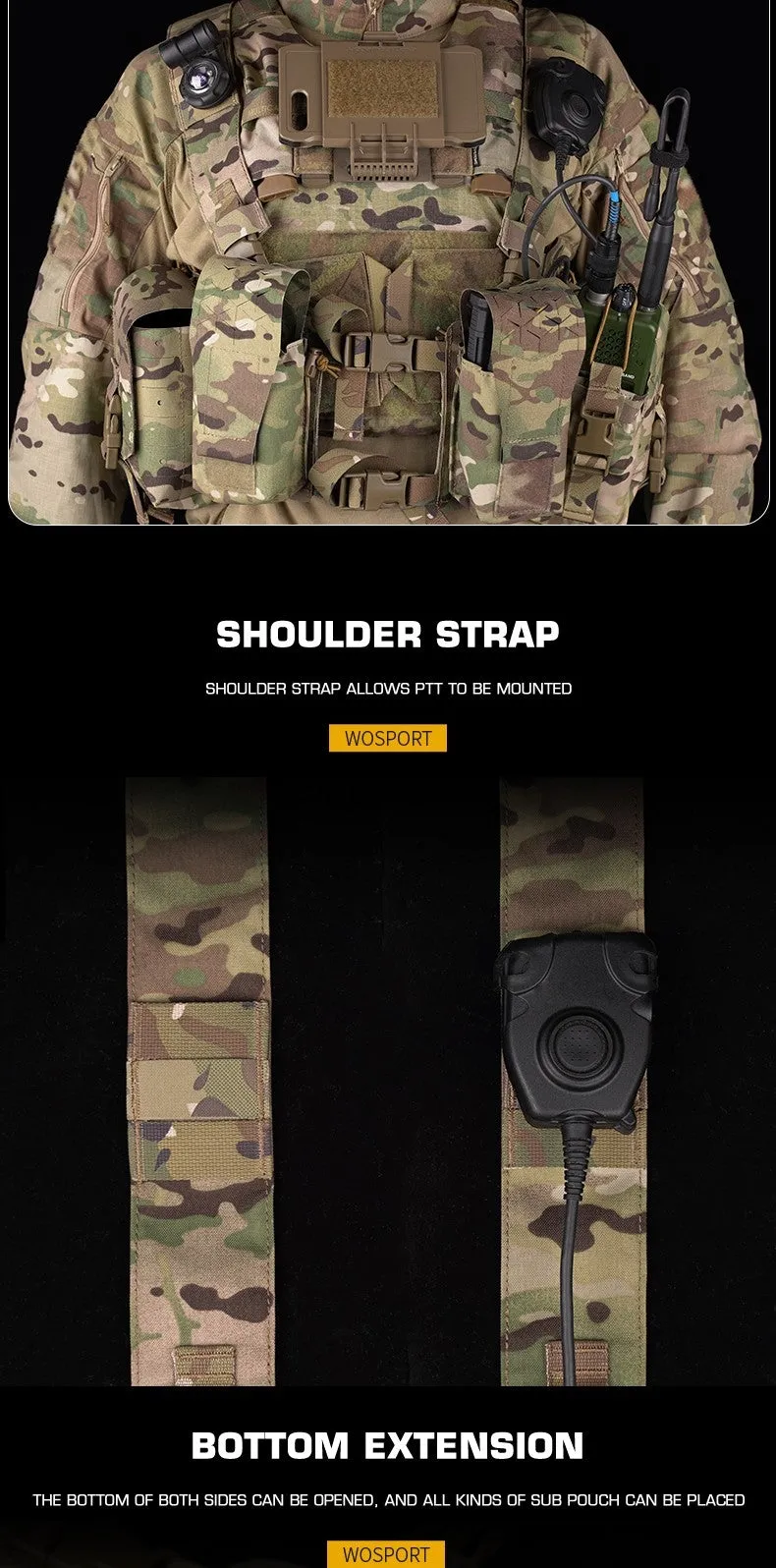 WST Split Tactical Chest Rig Alpha - MC
